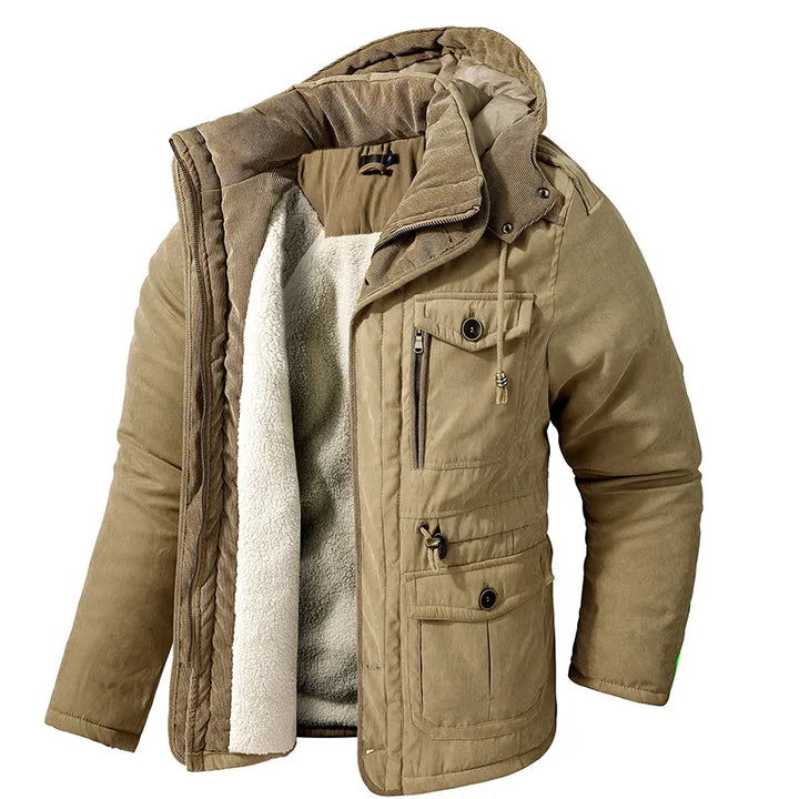Military Parka Jacket with Warm and Cozy Lining