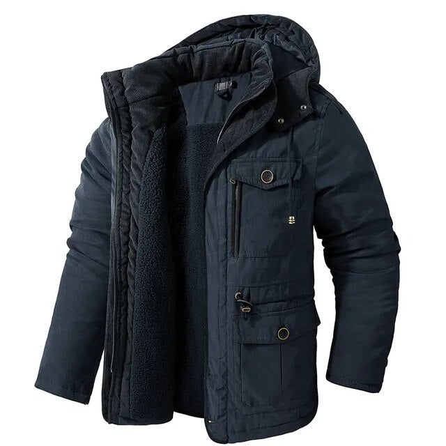 Military Parka Jacket with Warm and Cozy Lining