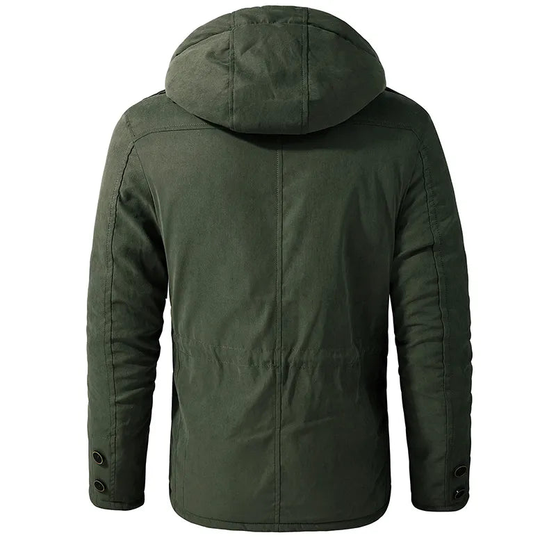 Military Parka Jacket with Warm and Cozy Lining