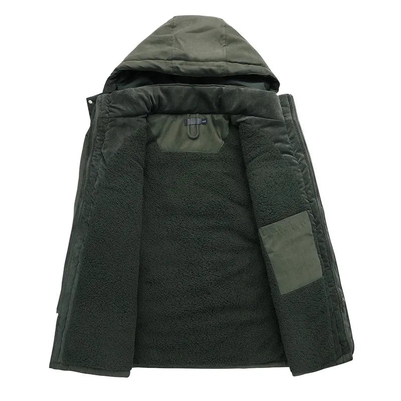Military Parka Jacket with Warm and Cozy Lining