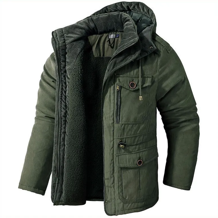 Military Parka Jacket with Warm and Cozy Lining