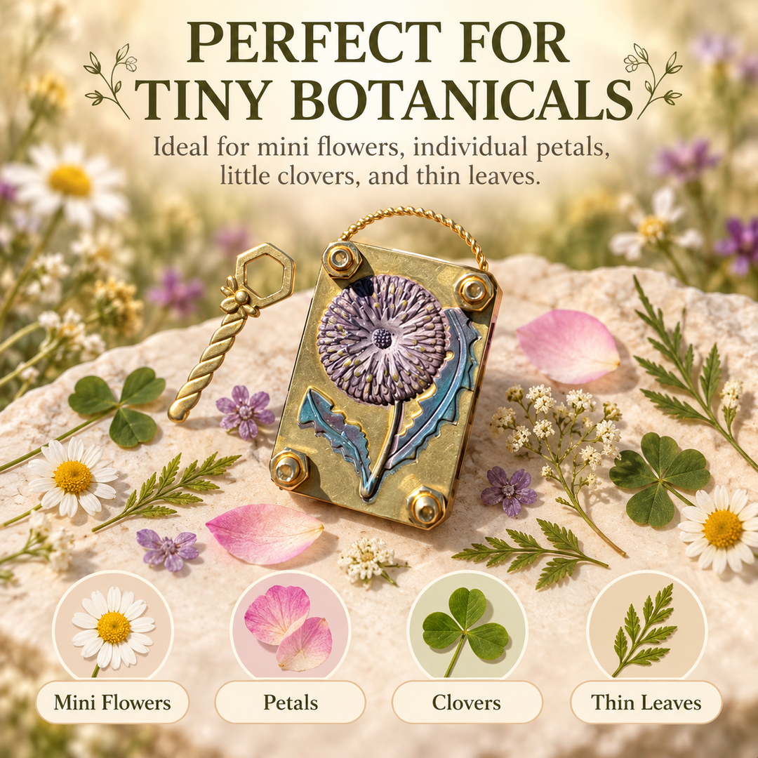 Mini Flower Press Keepsake for Tiny Blooms and Petals