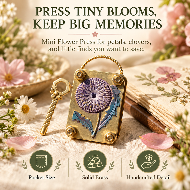 Mini Flower Press Keepsake for Tiny Blooms and Petals