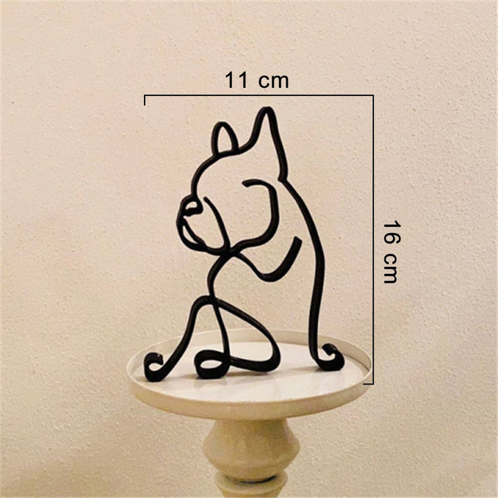 Minimalist Dog Art Sculpture