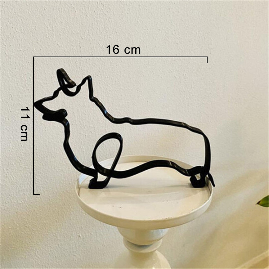 Minimalist Dog Art Sculpture