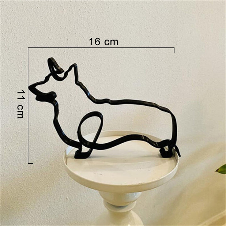 Minimalist Dog Art Sculpture