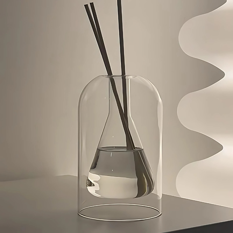 Minimalist Glass Aroma Diffuser for Essential Oils