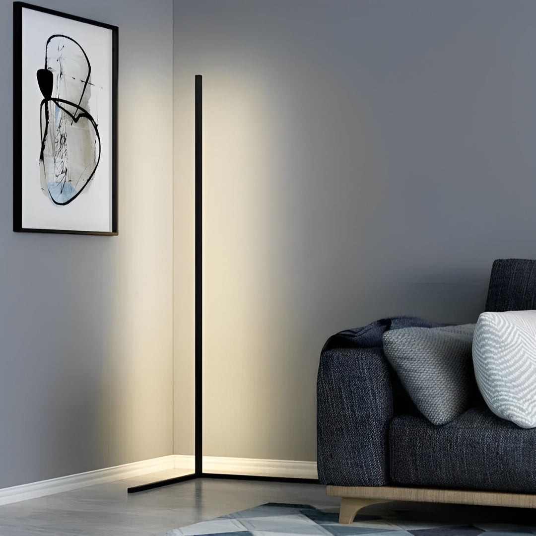 Minimalist LED Floor Lamp with Dimmable Light Modes and Modern Linear Design