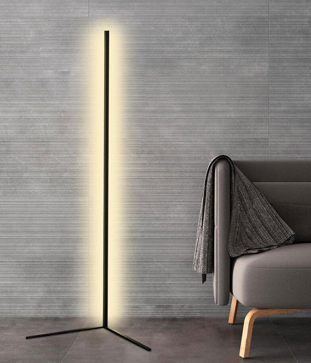 Minimalist LED Floor Lamp with Dimmable Light Modes and Modern Linear Design