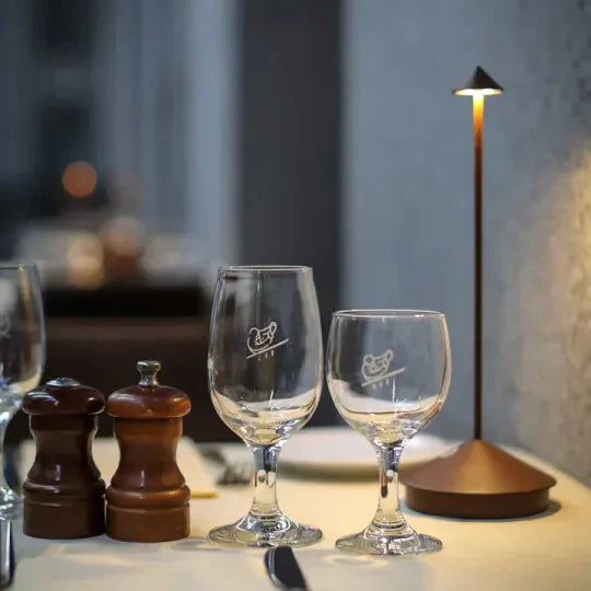 Minimalist LED Table Lamp - Waterproof &amp; Dimmable Cordless Lighting