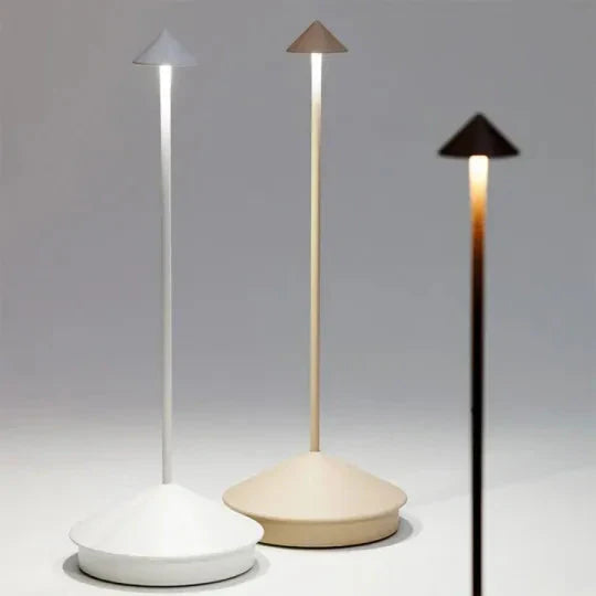 Minimalist LED Table Lamp - Waterproof &amp; Dimmable Cordless Lighting