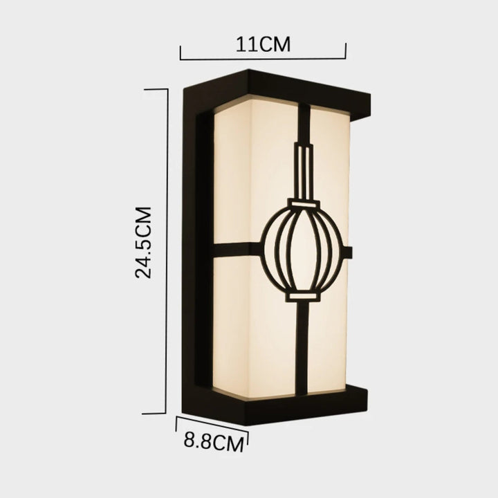 Modern LED Outdoor Wall Light with IP65 Waterproof Rating and Radar Motion Sensor