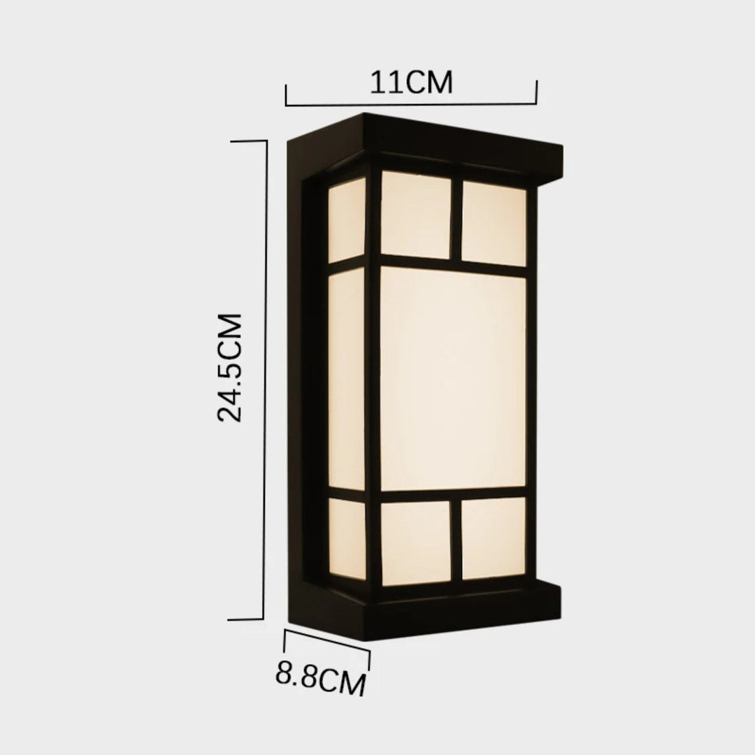 Modern LED Outdoor Wall Light with IP65 Waterproof Rating and Radar Motion Sensor
