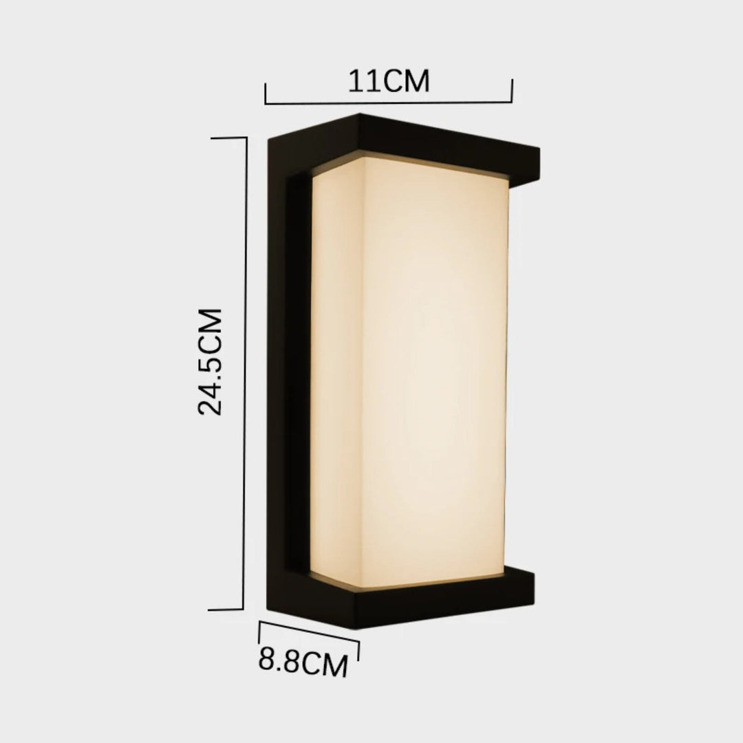 Modern LED Outdoor Wall Light with IP65 Waterproof Rating and Radar Motion Sensor