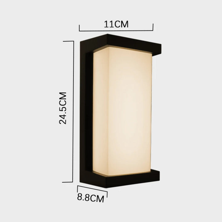 Modern LED Outdoor Wall Light with IP65 Waterproof Rating and Radar Motion Sensor