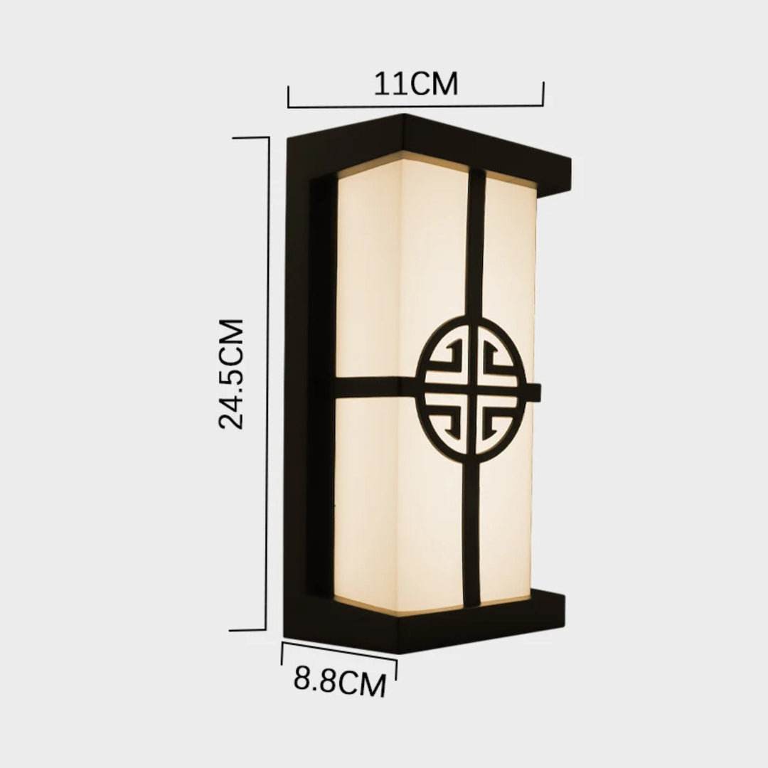 Modern LED Outdoor Wall Light with IP65 Waterproof Rating and Radar Motion Sensor