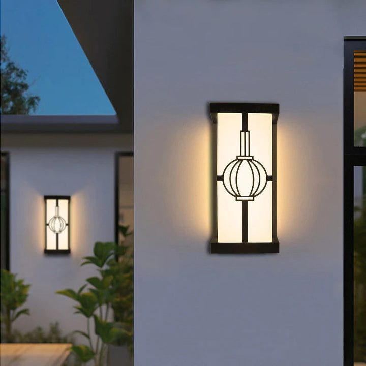 Modern LED Outdoor Wall Light with IP65 Waterproof Rating and Radar Motion Sensor