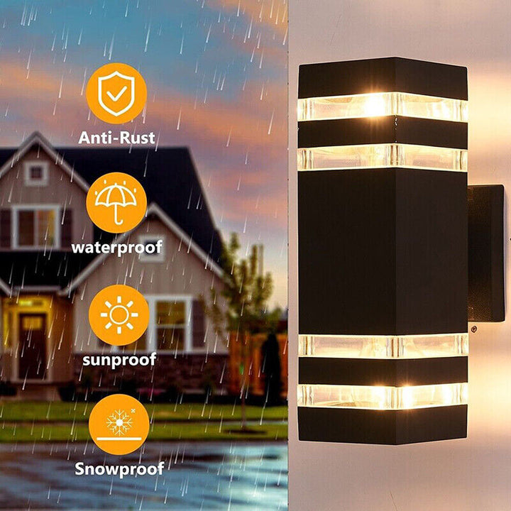 Modern Outdoor Wall Lamps (Set of 2)
