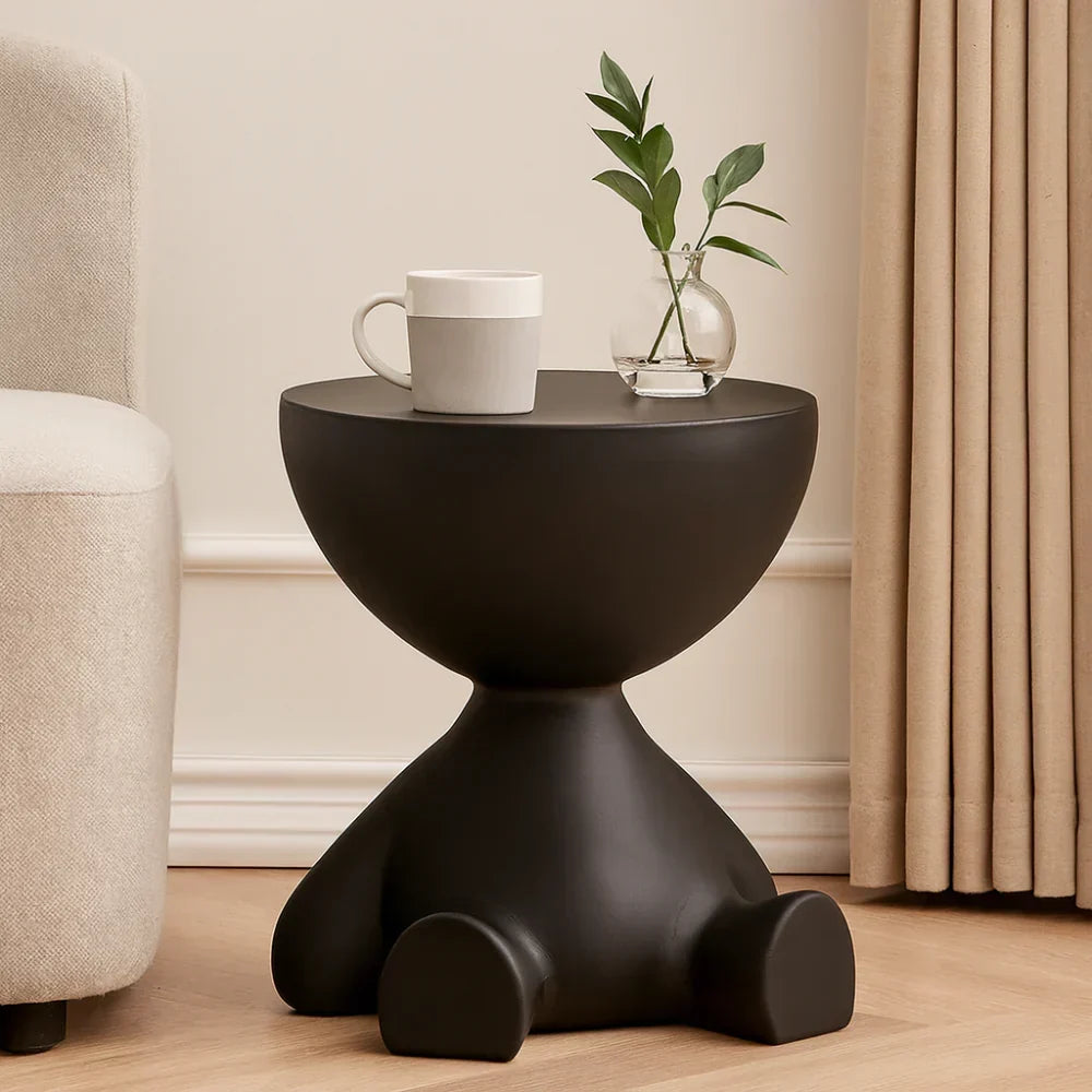 Modern Round Coffee Table – Compact Accent Side Table
