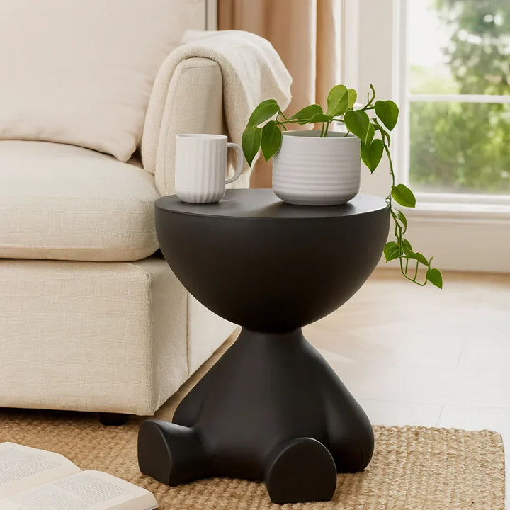 Modern Round Coffee Table – Compact Accent Side Table