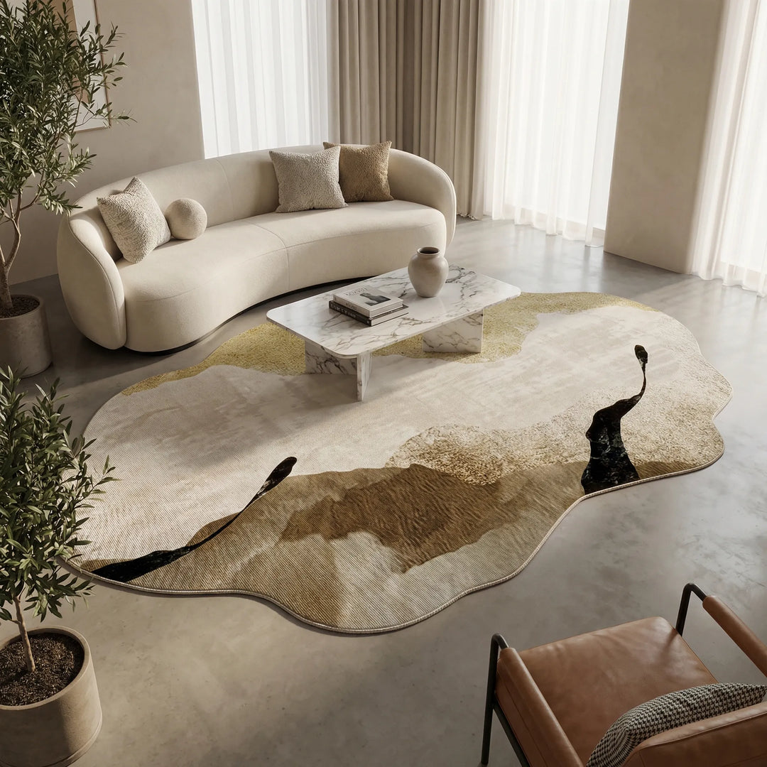 Modern Rug with Abstract Pattern