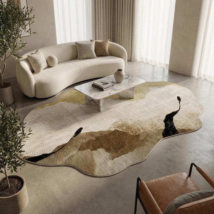 Modern Rug with Abstract Pattern