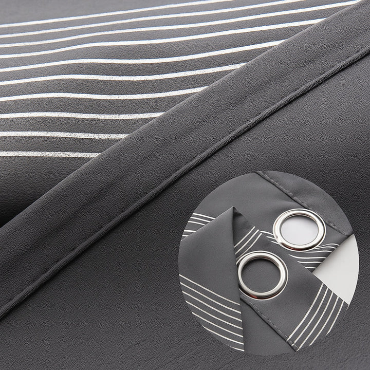 Modern Wave Pattern Blackout Curtain