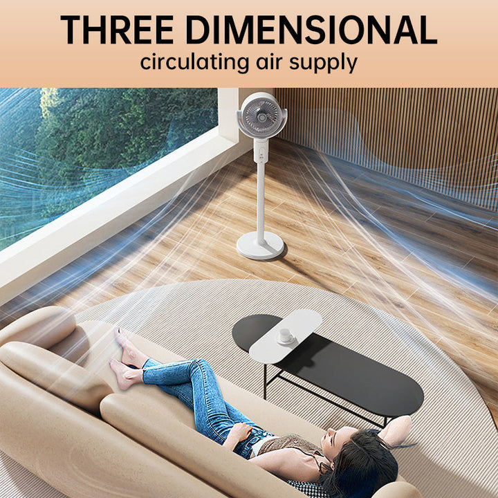 Motor Stand Fan, 20 dB Very Quiet Fan, 30 m Throw Distance, 2465 m³/h Air Volume, Fan with Remote Control &amp; Cooling | Niki