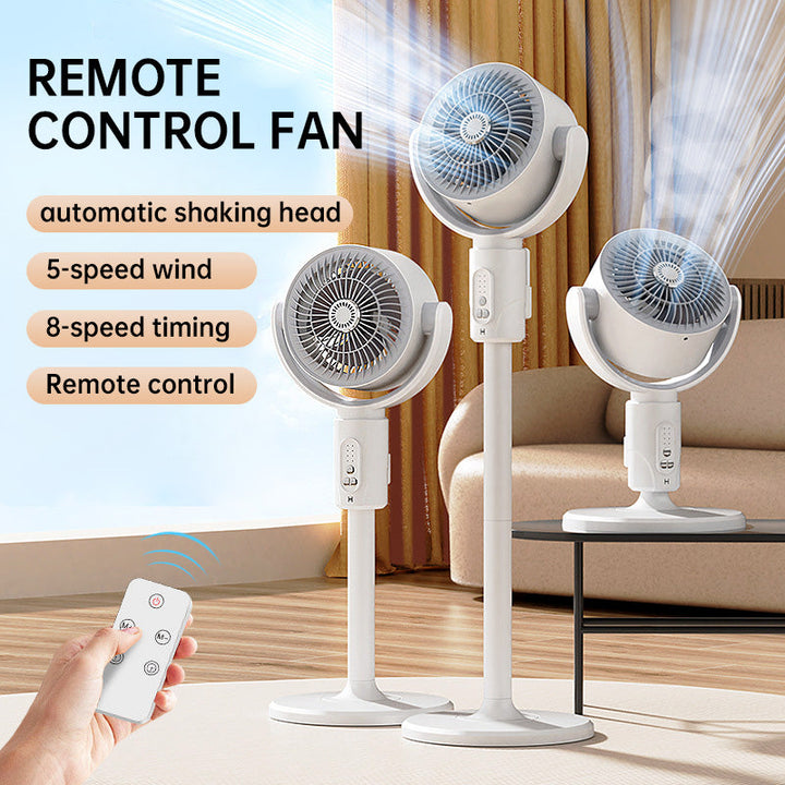 Motor Stand Fan, 20 dB Very Quiet Fan, 30 m Throw Distance, 2465 m³/h Air Volume, Fan with Remote Control &amp; Cooling | Niki
