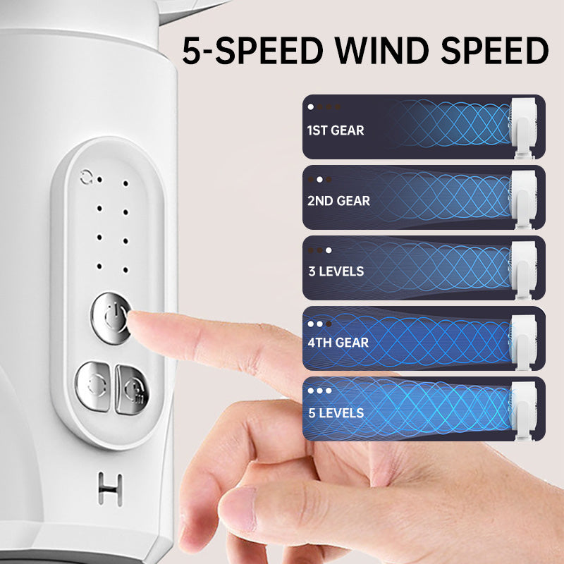 Motor Stand Fan, 20 dB Very Quiet Fan, 30 m Throw Distance, 2465 m³/h Air Volume, Fan with Remote Control &amp; Cooling | Niki