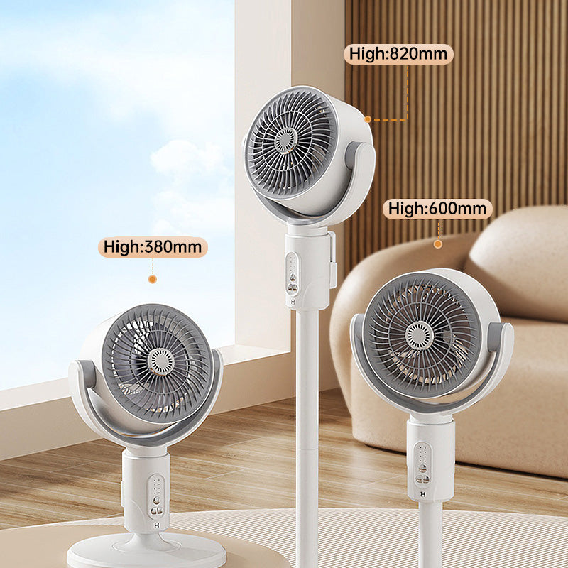 Motor Stand Fan, 20 dB Very Quiet Fan, 30 m Throw Distance, 2465 m³/h Air Volume, Fan with Remote Control &amp; Cooling | Niki