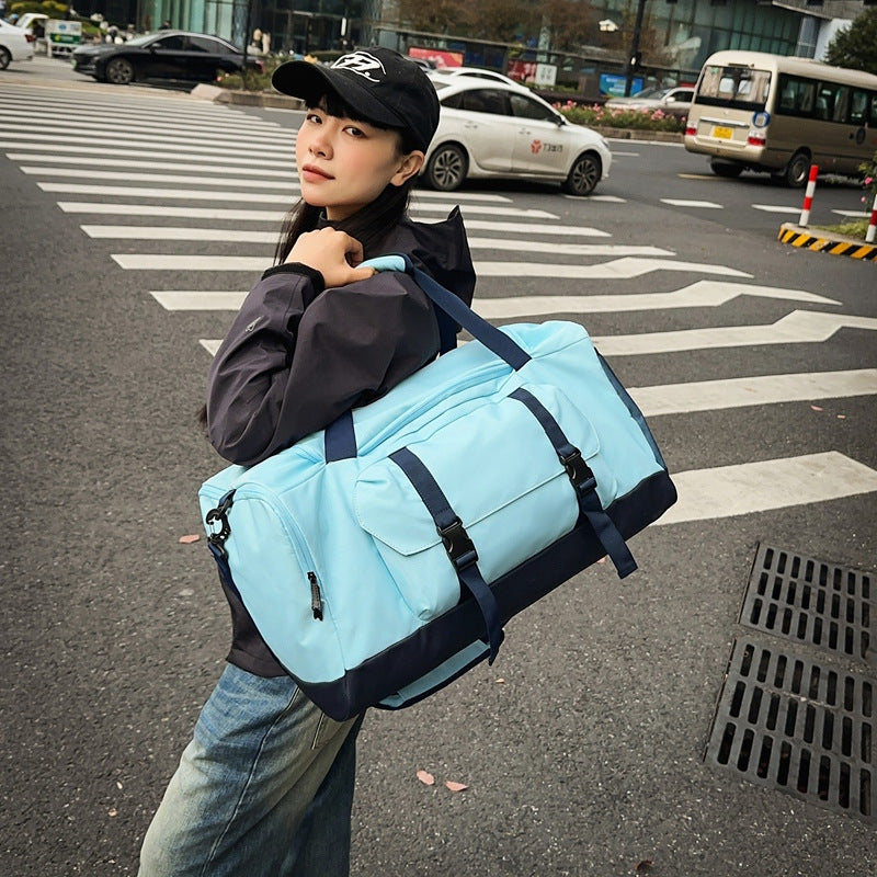 Multi-Compartment Travel Duffle Bag