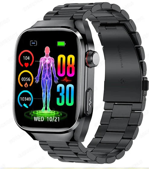 NexaPulse Watch Blood Sugar, ECG, Uric Acid, Bluetooth