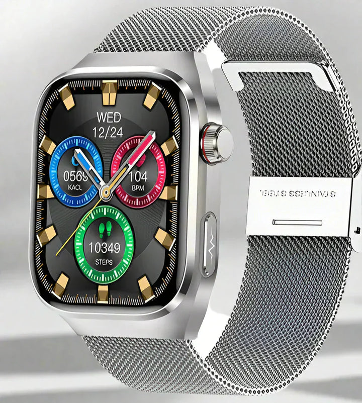 NexaPulse Watch Blood Sugar, ECG, Uric Acid, Bluetooth