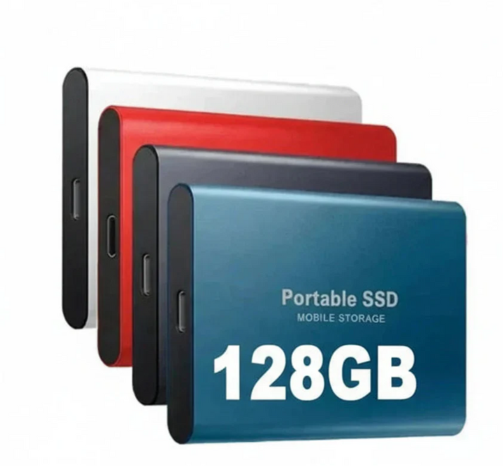 Niki | 128GB External SSD | USB 3.1 &amp; USB-C High-Speed | NVMe M.2 Technology | Shockproof Aluminum Alloy Case | Plug &amp; Play for PC, Mac &amp; Mobile