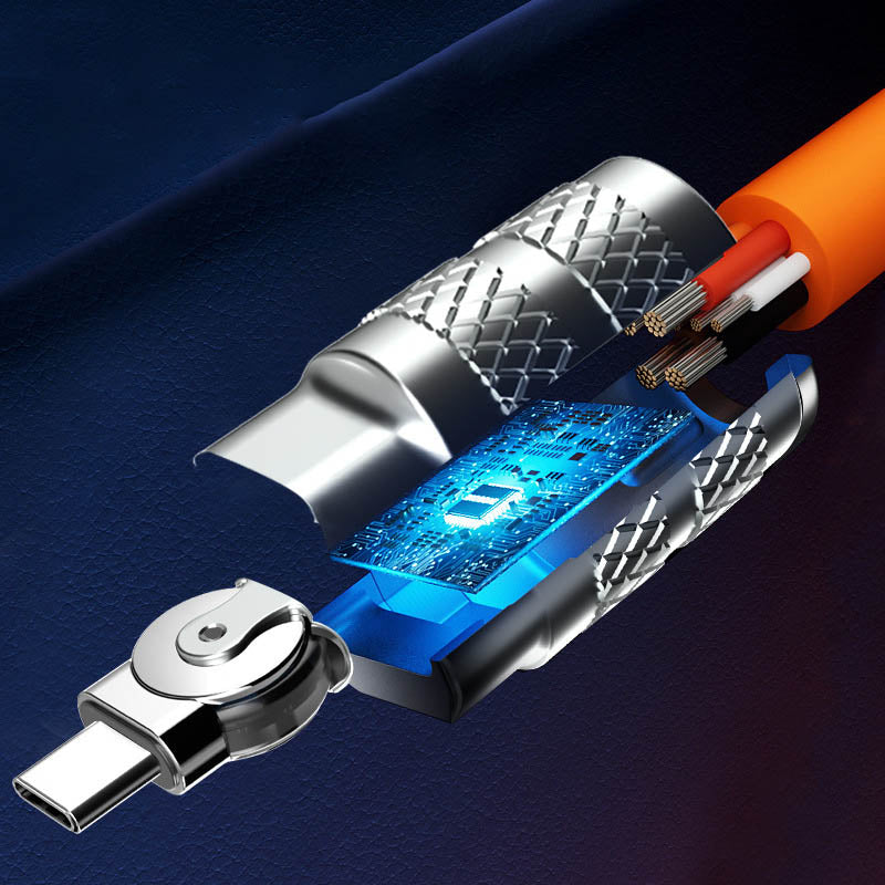 Niki | 180° Anti-Break Fast Charging Data Cable (120W)