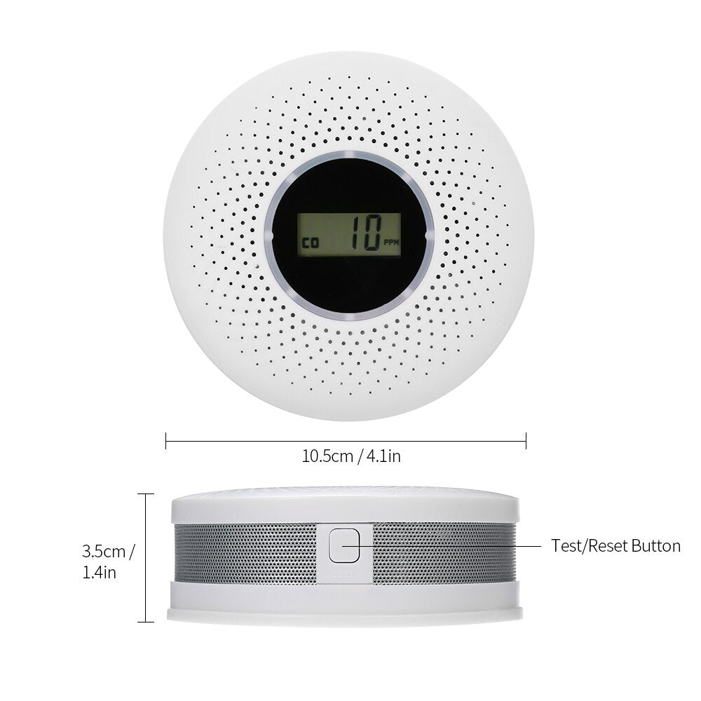 Niki | 2-in-1 Smoke &amp; CO Detector Alarm with Digital Display