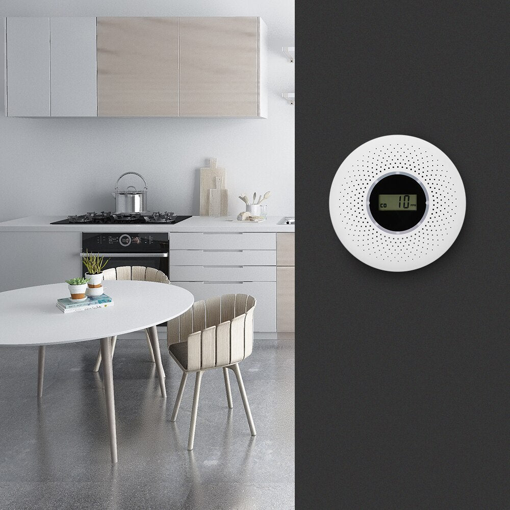 Niki | 2-in-1 Smoke &amp; CO Detector Alarm with Digital Display