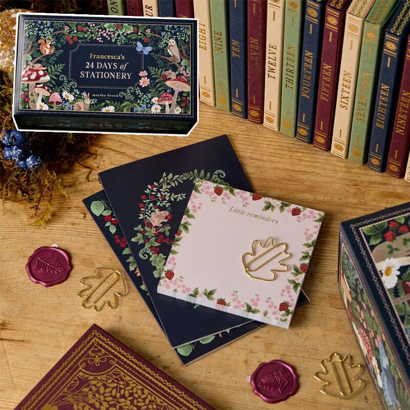 Niki | 24 Days Premium Stationery Advent Calendar | Limited "Winter Forest" Edition | 24 Exclusive Stationery Surprises | Sustainable &amp; Plastic-Free | Includes 2025 Calendar &amp; Accessories