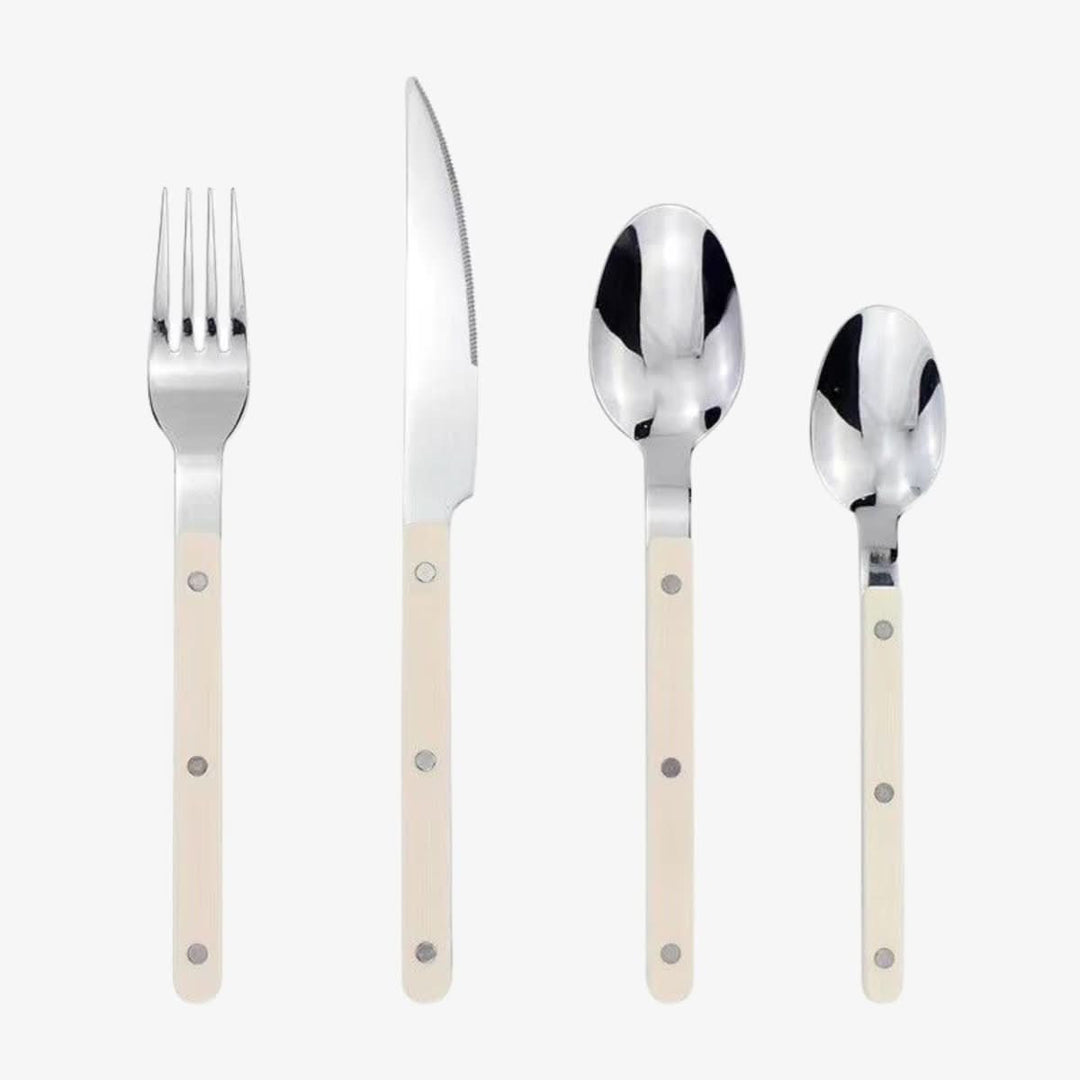 Niki | 24-piece stainless steel cutlery set with engraving