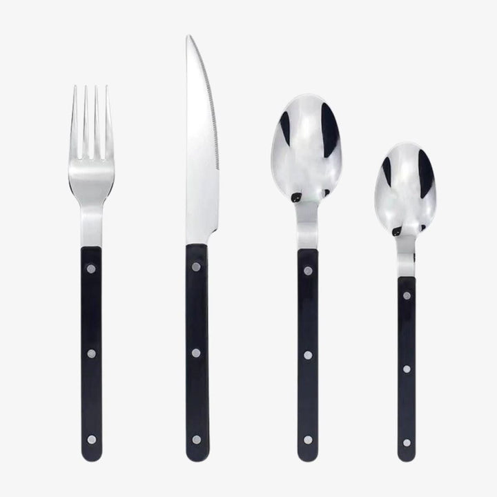 Niki | 24-piece stainless steel cutlery set with engraving