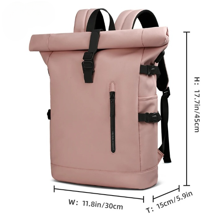 Niki | 3-in-1 Bike Pannier Backpack with Roll-Top