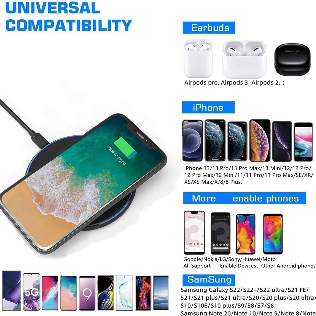 Niki | 30W Fast Wireless Charging Pad | Premium USB C MagSafe Charger for Apple iPhone, Samsung &amp; Android - Fast Wireless Charging Pad