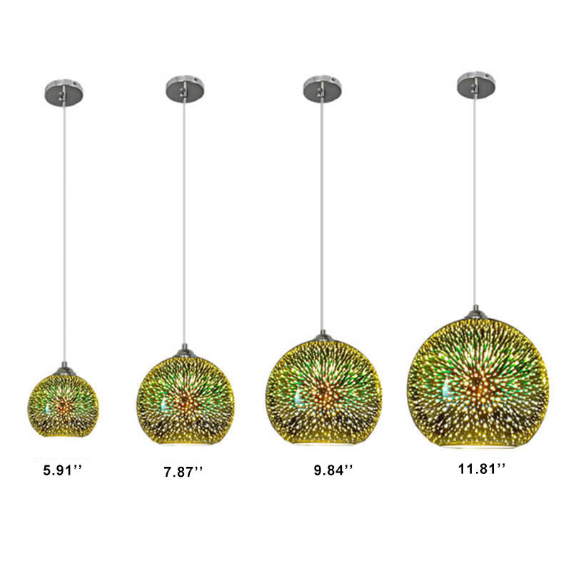 Niki | 3D Firework Glass Pendant Light | Creative Colored Glass Design