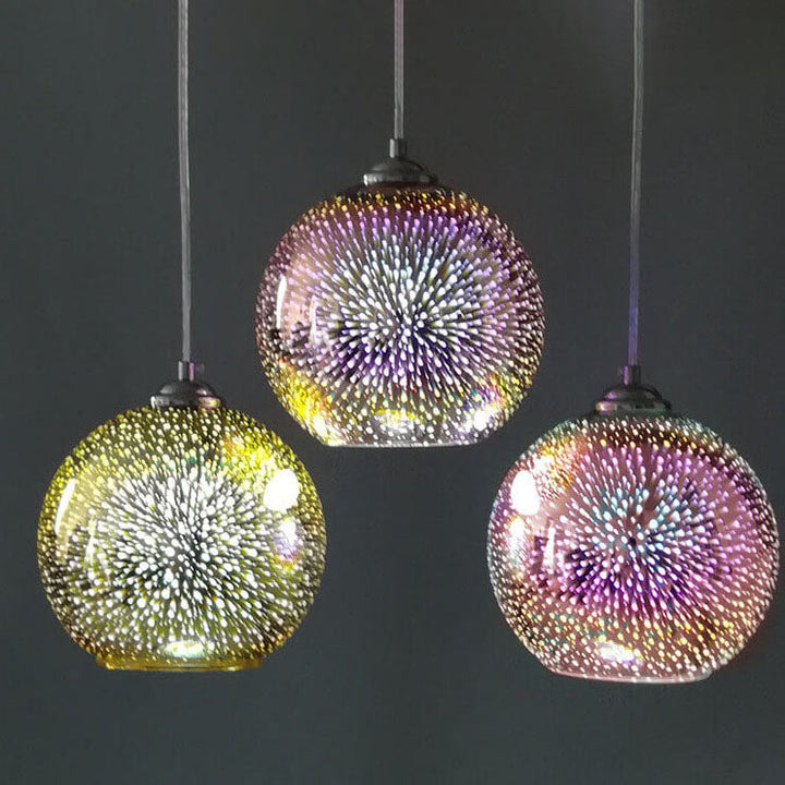 Niki | 3D Firework Glass Pendant Light | Creative Colored Glass Design