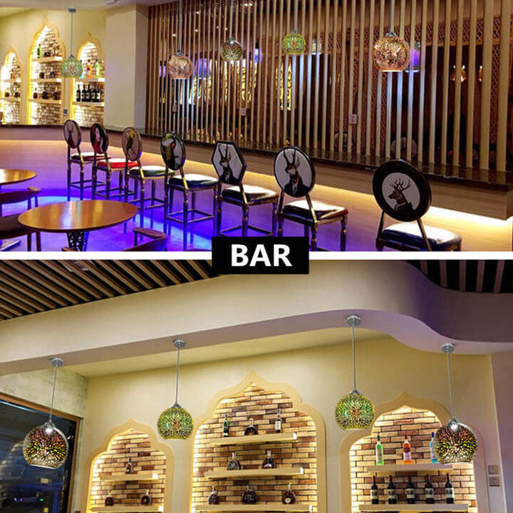 Niki | 3D Firework Glass Pendant Light | Creative Colored Glass Design