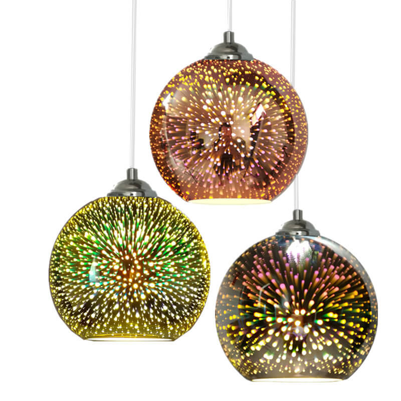 Niki | 3D Firework Glass Pendant Light | Creative Colored Glass Design