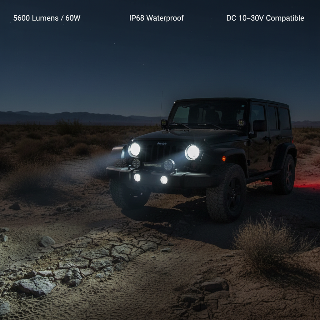 Niki 7 Inch LED Driving Light for Car &amp; 4x4