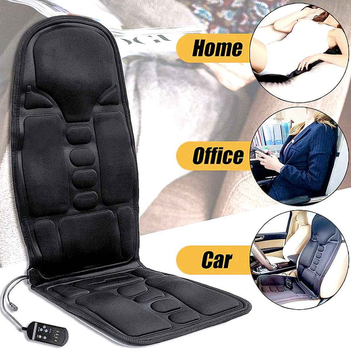 Niki | 8-Mode Heated Massage Chair Pad for Back, Neck &amp; Full-Body Relaxation – Perfect for Car &amp; Home
