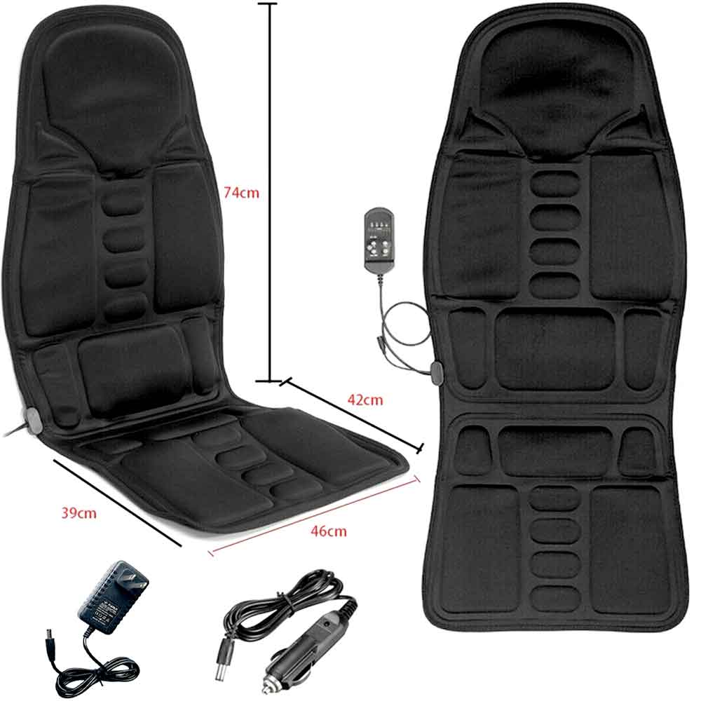 Niki | 8-Mode Heated Massage Chair Pad for Back, Neck &amp; Full-Body Relaxation – Perfect for Car &amp; Home